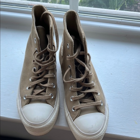 Converse Other - Converse Tan Canvas Sneakers Classic Low-Top